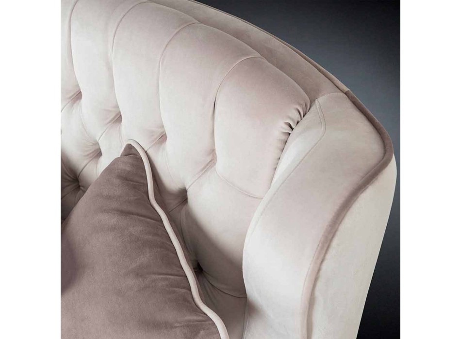 Sofa fløjl quiltet arbejde stil Ny klassisk Schinke Viadurini
