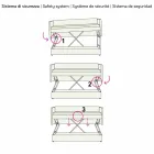 Moderne køjesofa i brunt stof Fremstillet i Italien - Pont Viadurini