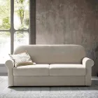 Dobbelt sovesofa i design stof fremstillet i Italien - anemone Viadurini
