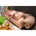 Lineær sofa i stof arbejdede quiltet klassiske Baloo Viadurini