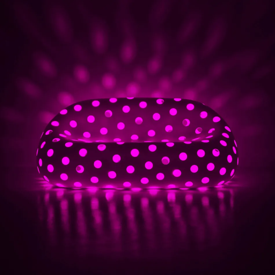 Lysende udendørs sofa i polyethylen med LED Made in Italy - Asso Viadurini