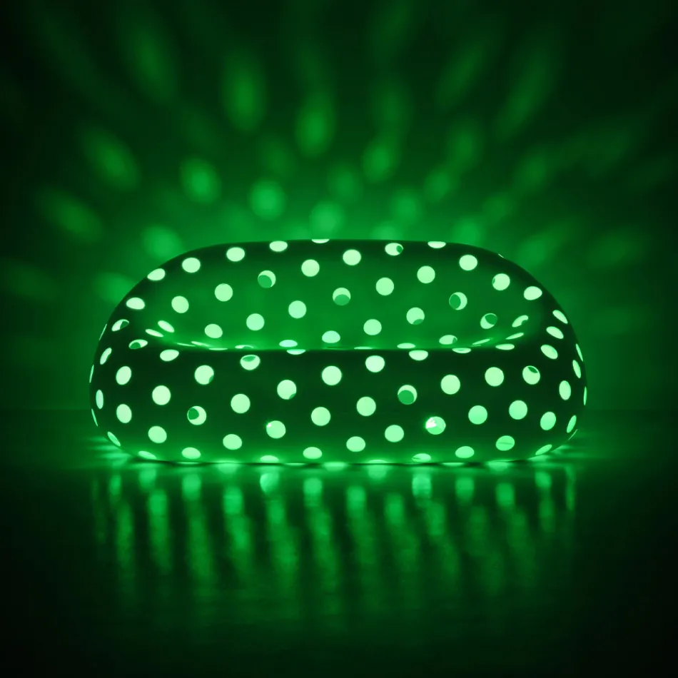 Lysende udendørs sofa i polyethylen med LED Made in Italy - Asso Viadurini