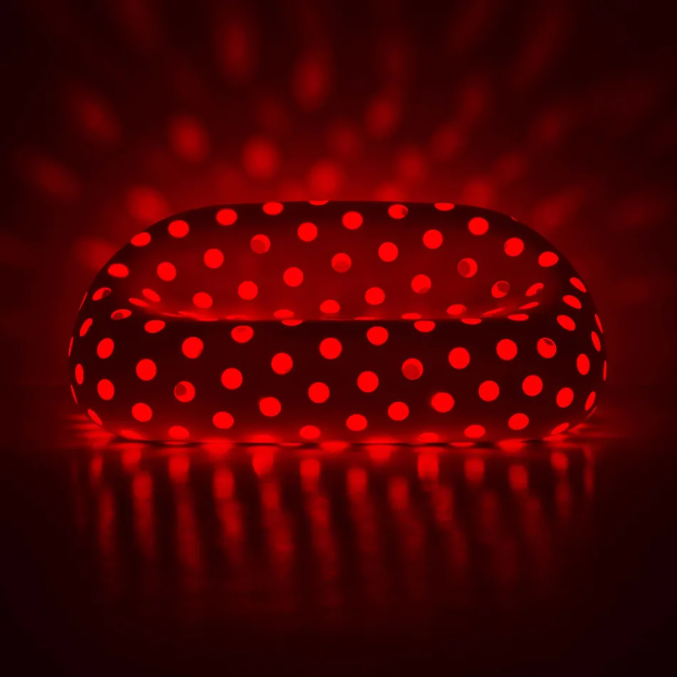 Lysende udendørs sofa i polyethylen med LED Made in Italy - Asso Viadurini