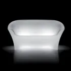 Outdoor Bright Sofa i polyethylen med LED-lys Made in Italy - Conda Viadurini