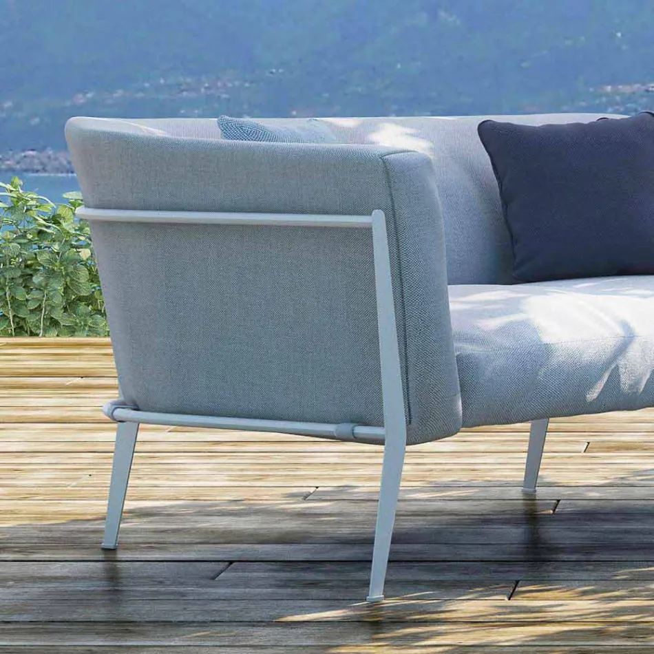 Moderne sofa til udendørs eller indendørs aftageligt design Fremstillet i Italien - Carmine Viadurini