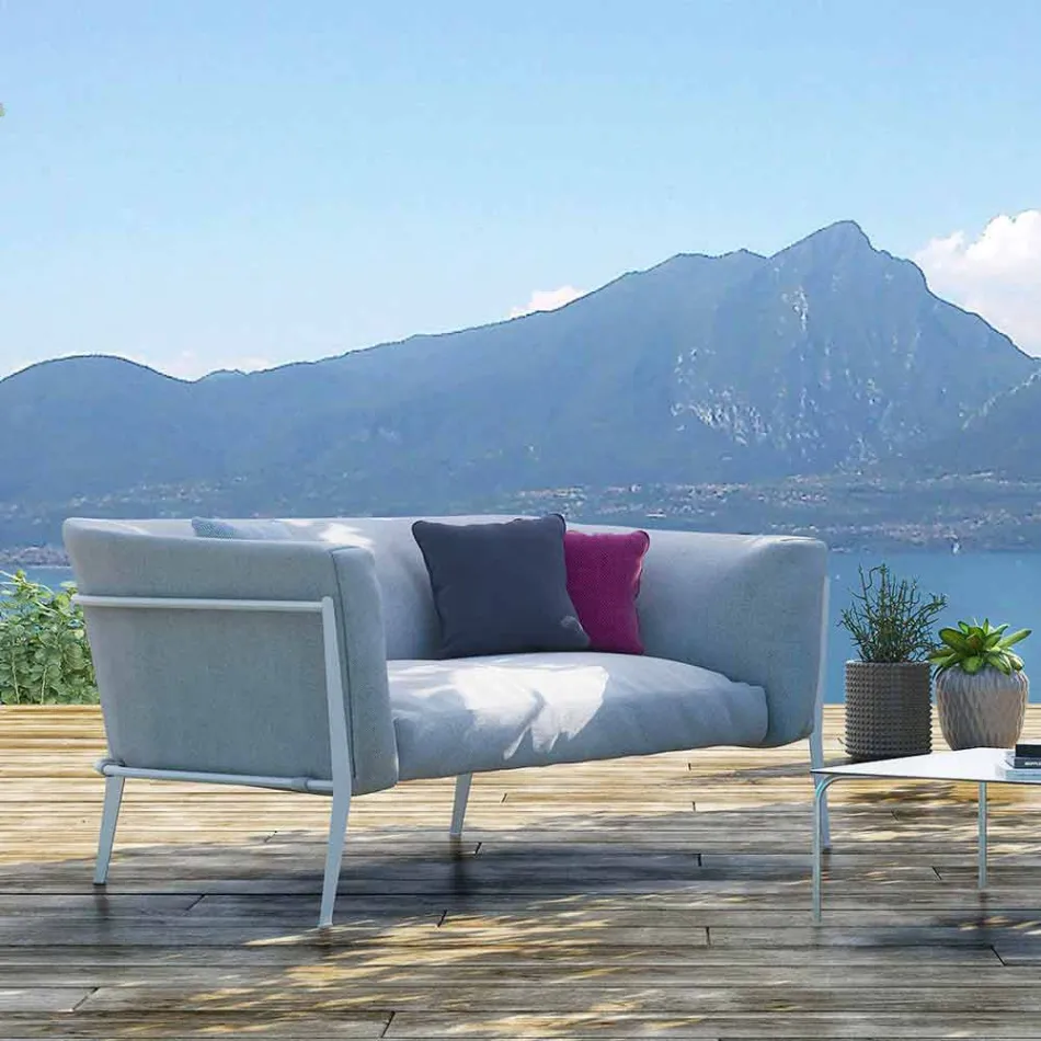 Moderne sofa til udendørs eller indendørs aftageligt design Fremstillet i Italien - Carmine Viadurini