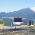 Moderne sofa til udendørs eller indendørs aftageligt design Fremstillet i Italien - Carmine