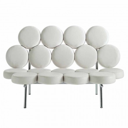 Moderne lædersofa med luksus fremstillet i Italien stålkonstruktion - Arthur Viadurini