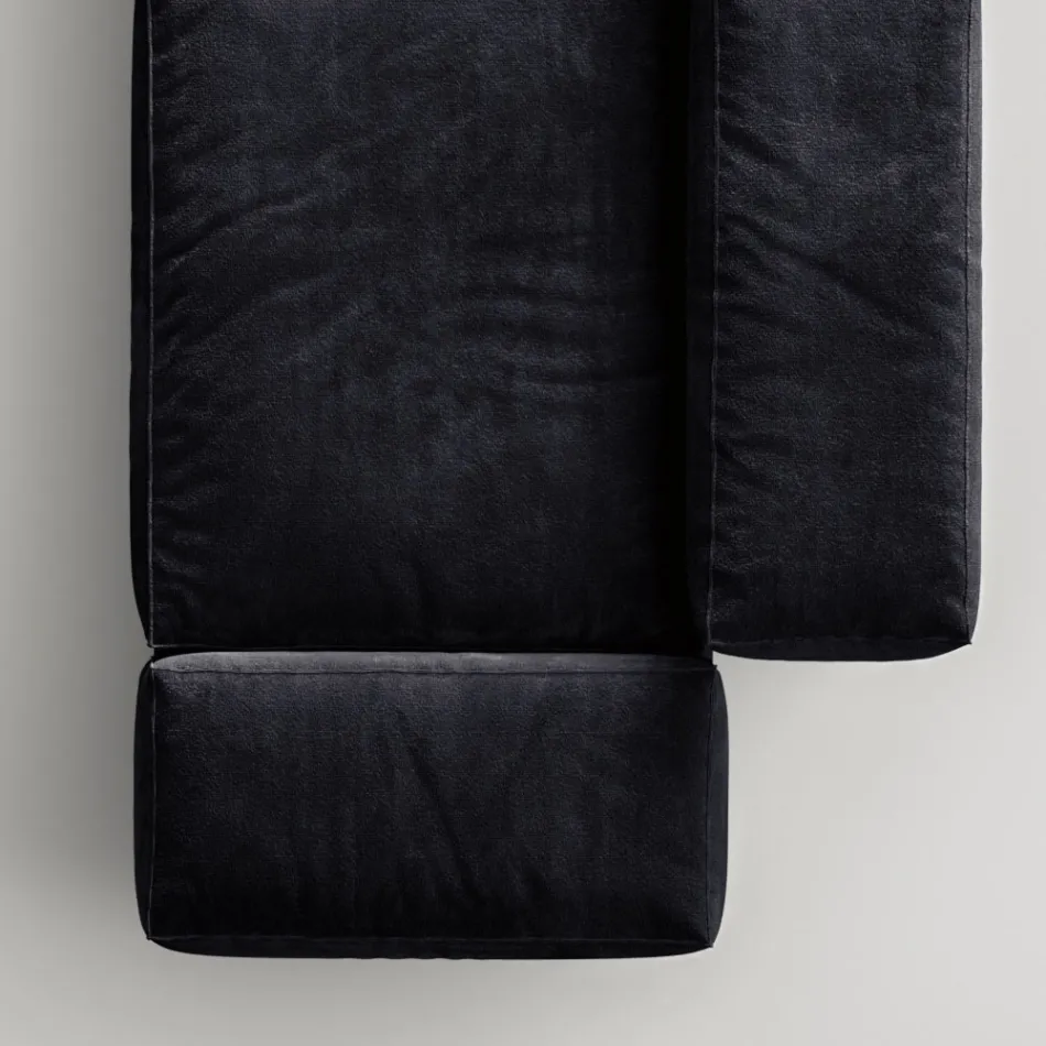 Saphir - Moderne modulær sofa med glasbase, fremstillet i Italien Viadurini