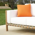 Udendørs sofa 2 eller 3 sæder i teaktræ med pudesæt inkluderet Fremstillet i Italien - Liberato Viadurini