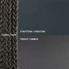 Udendørs sofa i stål og reb Forskellige størrelser med hynder lavet i Italien - Helga Viadurini