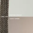 Udendørs sofa i stål Forskellige størrelser og hynder medfølger Made in Italy - Bronn Viadurini