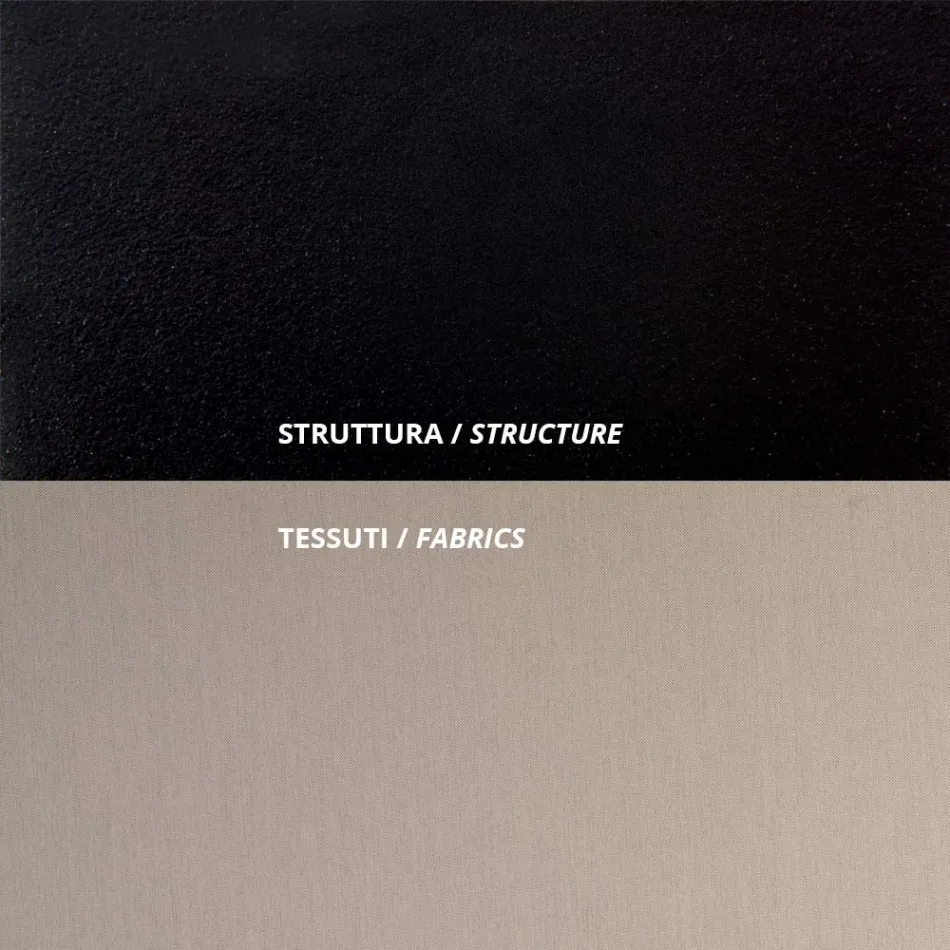 Udendørs sofa i stål Forskellige størrelser og hynder lavet i Italien - Arwen Viadurini