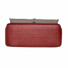 2-personers udesofa i stof eller læder - Mara by Slide Viadurini