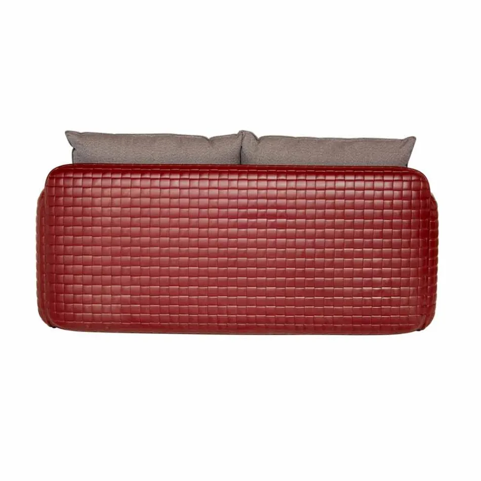 2-personers udesofa i stof eller læder - Mara by Slide Viadurini