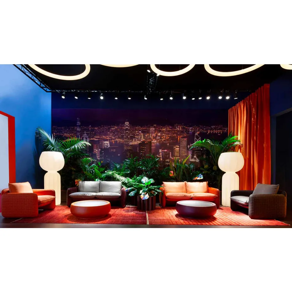 2-personers udesofa i stof eller læder - Mara by Slide Viadurini