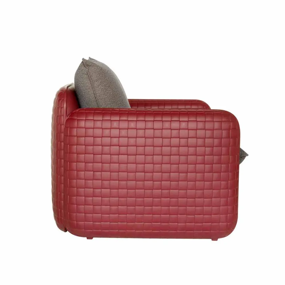 2-personers udesofa i stof eller læder - Mara by Slide Viadurini