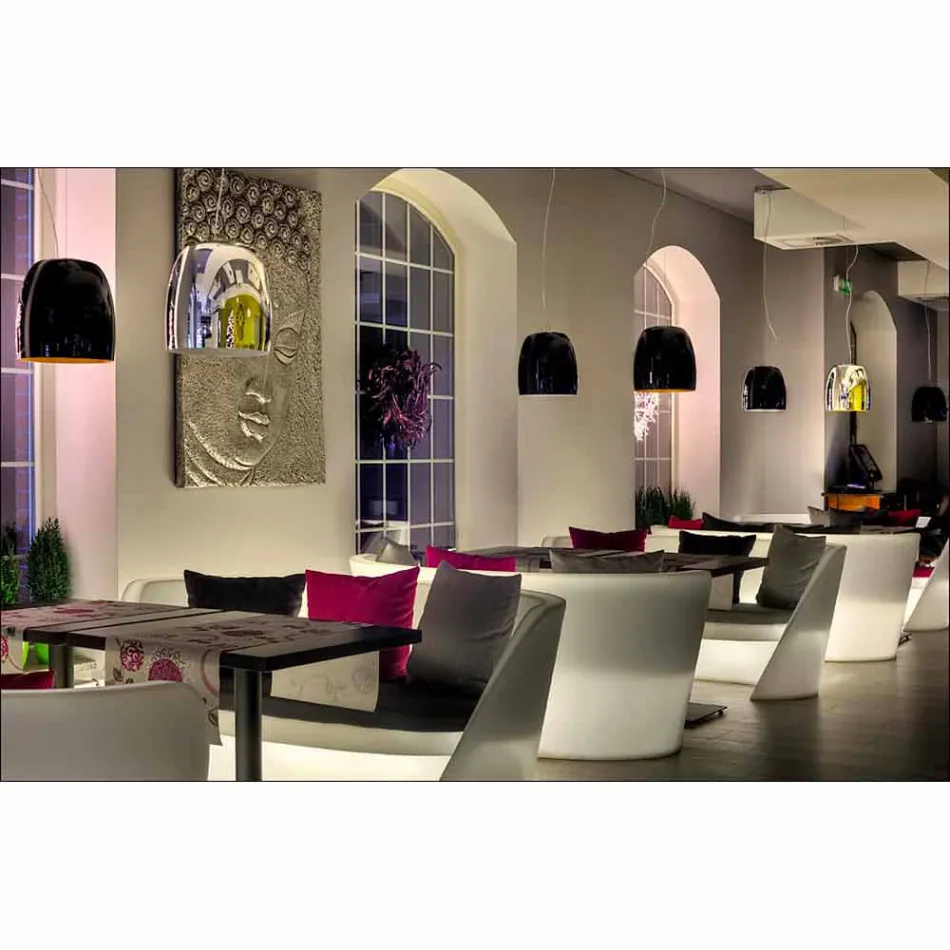 Slide Rap design indendørs polyethylen sofa lavet i Italien Viadurini