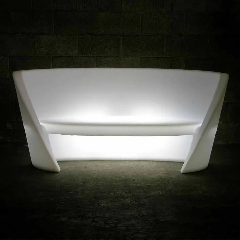 Slide Rap design indendørs polyethylen sofa lavet i Italien Viadurini