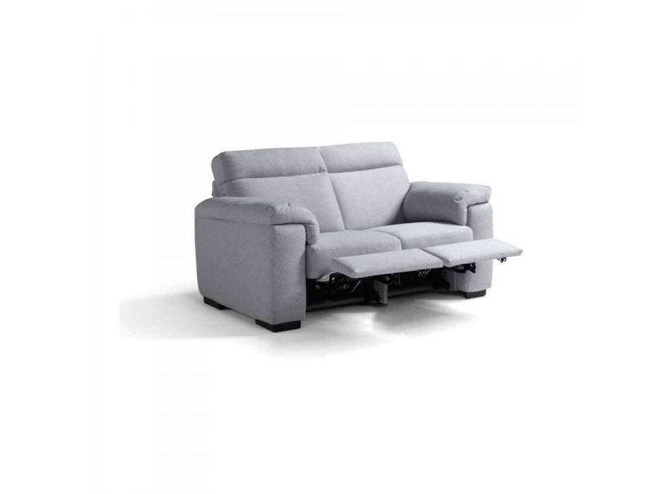 2-pers. Elektrisk afslappende sofa, 2 Lilia elektriske sæder, fremstillet i Italien Viadurini