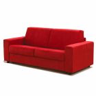 Moderne design tre-pers. Sofa i øko-læder / stof fremstillet i Italien Mora Viadurini