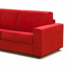 Moderne design tre-pers. Sofa i øko-læder / stof fremstillet i Italien Mora Viadurini