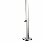 Udendørs bruser i forkromet rustfrit stål med fodvaskemaskine Fremstillet i Italien - Modeo Viadurini