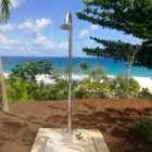 Forkromet rustfrit stål havebruser med fodvask fremstillet i Italien - Marlen Viadurini