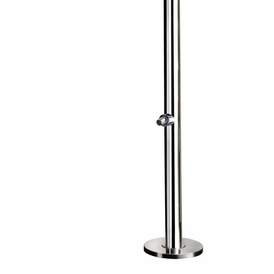 Havebruser i forkromet rustfrit stål med fodvaskemaskine Fremstillet i Italien - Modeo Viadurini