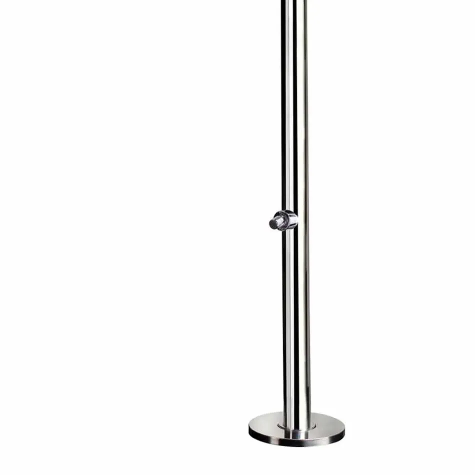 Udendørs stålbruser med fodvask og timer Made in Italy - Modeo Viadurini