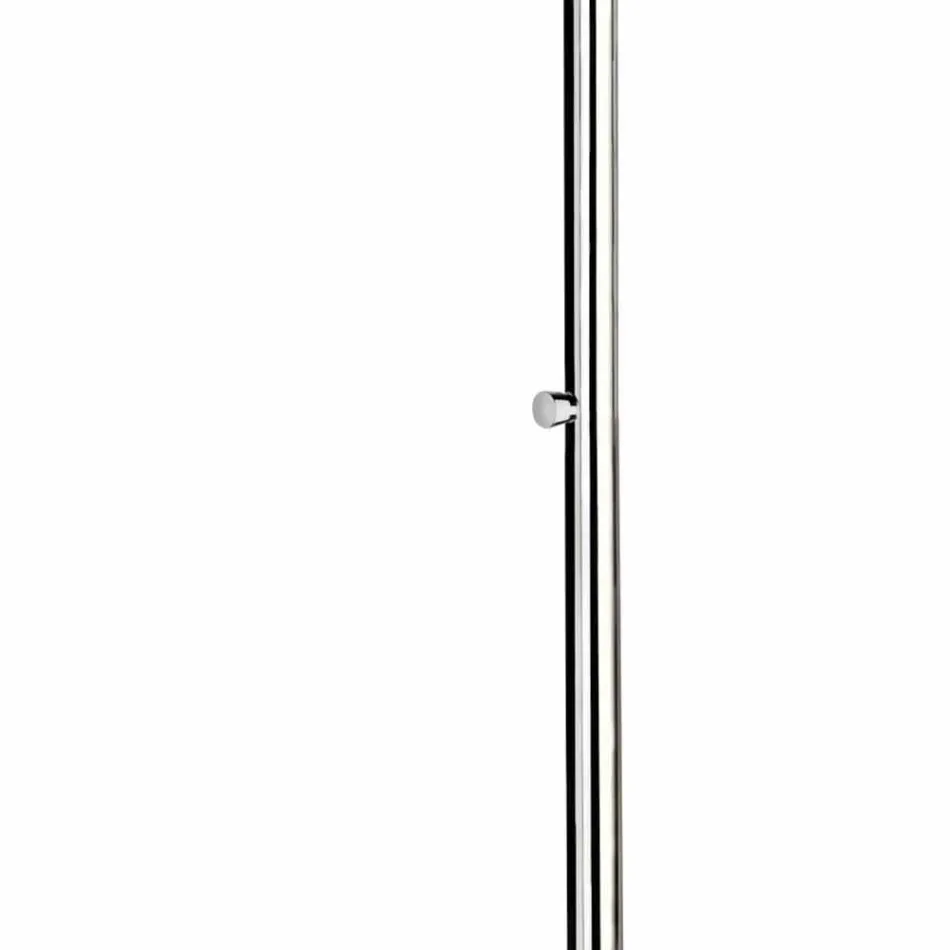 Udendørs brusebad i rustfrit stål med vandhaner lavet i Italien - Modeo Viadurini