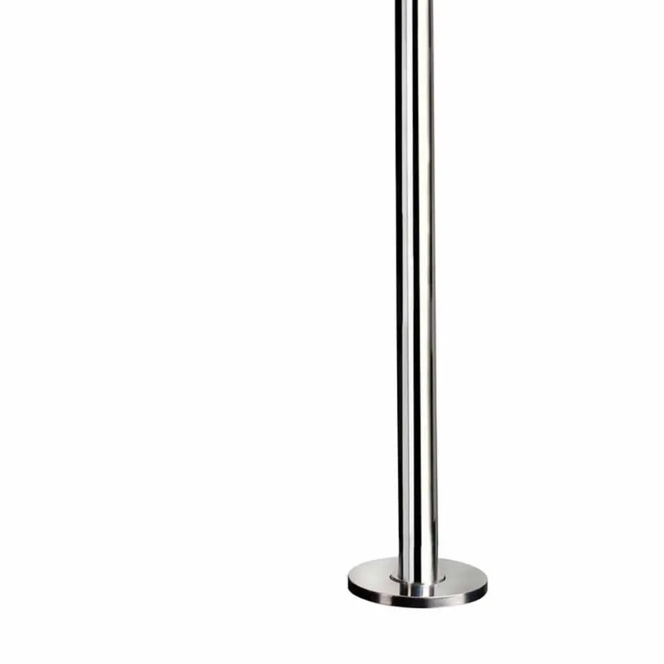 Udendørs brusebad i rustfrit stål med vandhaner lavet i Italien - Modeo Viadurini