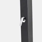 Solhavebrusebad i stål med vandfaldstråle fremstillet i Italien - Werner Viadurini