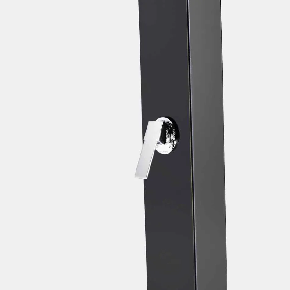 Solhavebrusebad i stål med vandfaldstråle fremstillet i Italien - Werner Viadurini