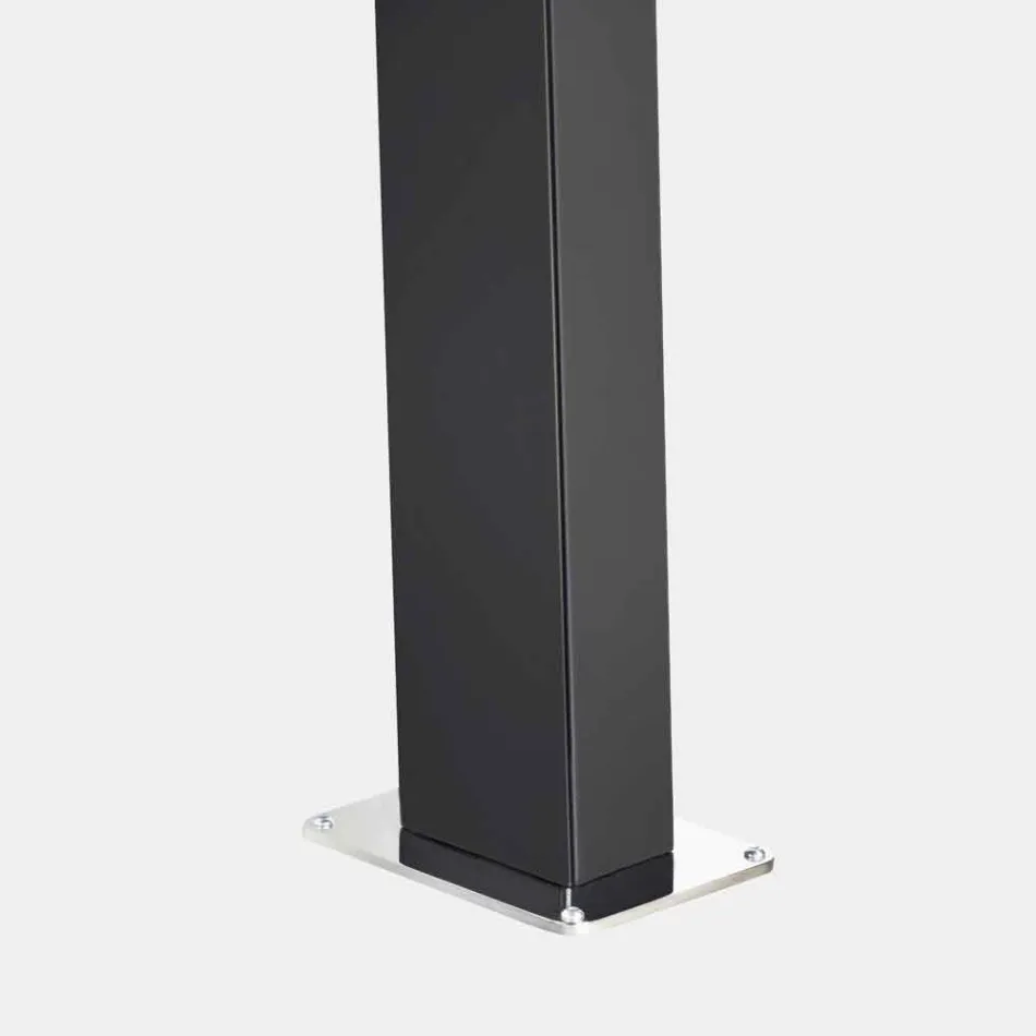 Solhavebrusebad i stål med vandfaldstråle fremstillet i Italien - Werner Viadurini