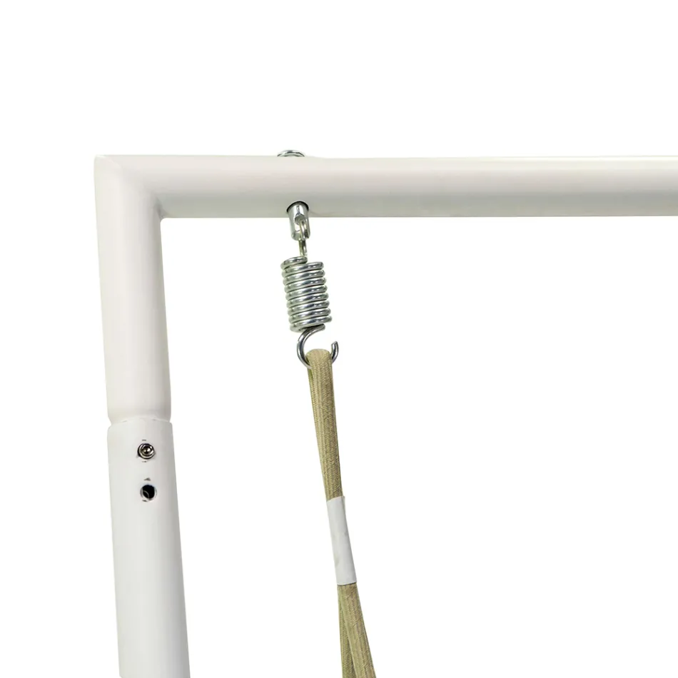 Havegynge og sæde i aluminium med vandafvisende hynder - Beach Viadurini