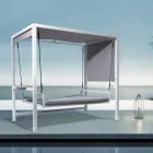 Ophængt havegynge lavet af malet aluminium - Broccard Viadurini