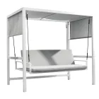 Ophængt havegynge lavet af malet aluminium - Broccard Viadurini