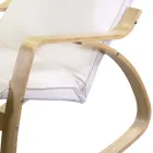 Indendørs gynge lavet af birketræ og stof - Abissi Viadurini