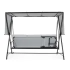 Gynge konvertibel til seng til haven i stål og stof - Tilbagekaldelse  Viadurini