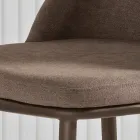 To polstrede stole med metalstel og et afbalanceret design - Silke Viadurini