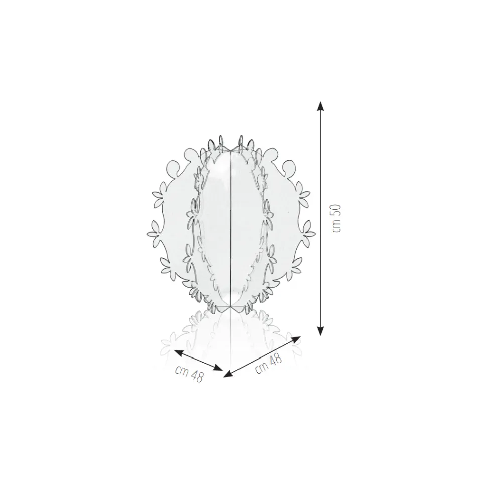 Dekorativt element i plexiglas i form af en kaktus lavet i Italien - Woody Viadurini