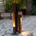 Artisan Outdoor Spotlight i Iron Corten Finish Made in Italy - Sparta