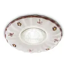 Forsænket runde forsænket dekoreret keramiske Ferroluce Pescara Viadurini