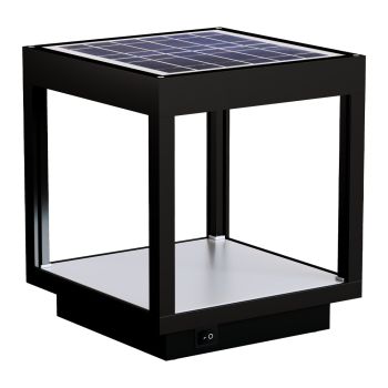 Bærbar Solar Led Spotlight i hvid, sort eller corten aluminium - Bettina