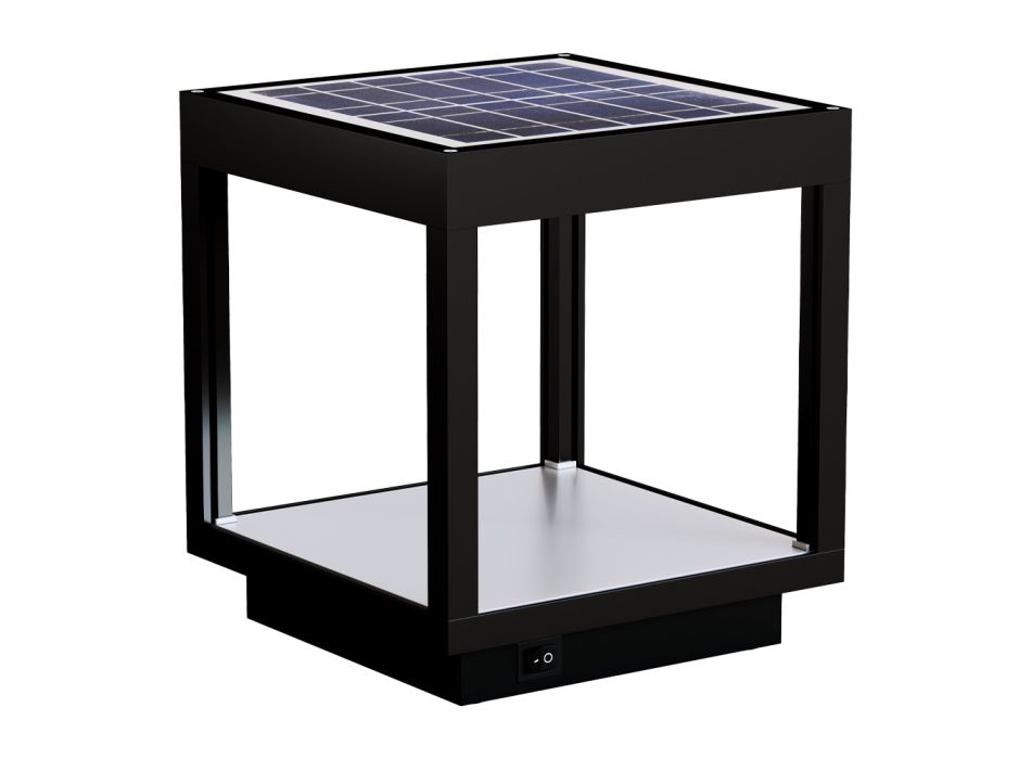 Bærbar Solar Led Spotlight i hvid, sort eller corten aluminium - Bettina