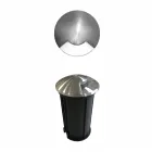 2W Rund Led Spotlight til Udendørs i Rustfrit Stål, 4 Stk - Borgmester Viadurini