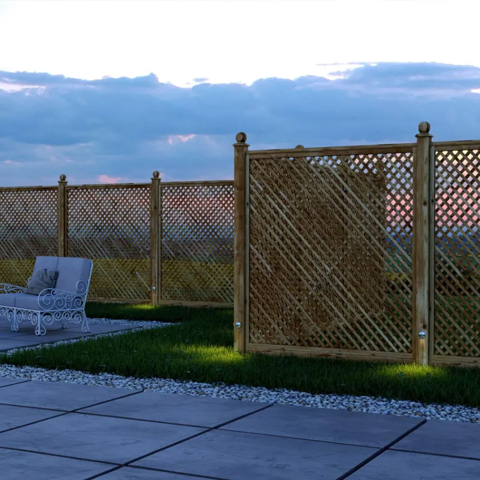 2W Rund Led Spotlight til Udendørs i Rustfrit Stål, 4 Stk - Borgmester Viadurini