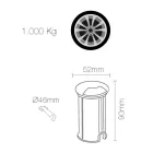 2W Rund Led Spotlight til Udendørs i Rustfrit Stål, 4 Stk - Borgmester Viadurini