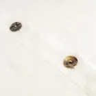 Firkantet pudebetræk i kraftigt farvet hør med Agoya-knapper - Middelhavet Viadurini